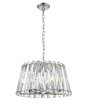 Lampa wisząca MIRABELL P0465-05K-F4AC Zuma Line dekoracyjna oprawa z kryształkami z wykończeniem srebrnym
