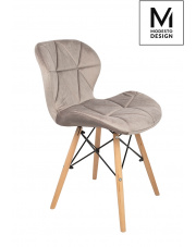 MODESTO krzesło KLIPP VELVET khaki