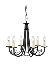 Żyrandol Minster MN6 BLK Elstead Lighting 