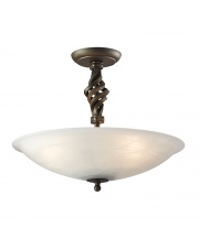 Lampa sufitowa Pembroke PB/SF/A BLK/GLD Elstead Lighting 