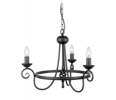 Żyrandol Harlech HR3/A BLK Elstead Lighting 