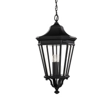 Lampa wisząca zewnętrzna Cotswold Lane FE/COTSLN8/L BK Feiss