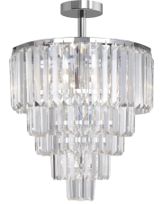 FC17106/6+3+1-CHROME+CL AMEDEO LAMPA SUFITOWA