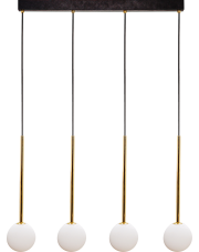 ALI 5640 lampa wisząca w kolorze czarnym i złotym Zuma Line