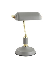 LAMPA STOŁOWA A2048-GR w kolorze szarym i złotym Zuma Line