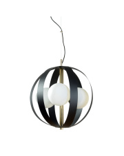 1137 Lampa wisząca NELA 40 cm czarno-złota /black-gold