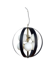 1138 Lampa wisząca NELA 50 cm czarno-złota /black-gold