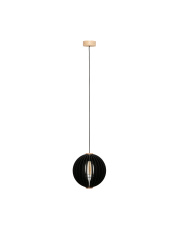 ORB 7510344 lampa wisząca w kolorze czarnym i drewnianym Zuma Line