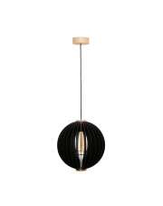 ORB 7510144 lampa wisząca w kolorze czarnym i drewnianym Zuma Line