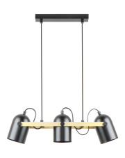 FATI A8163-3A lampa wisząca w kolorze czarnym i złotym Zuma Line