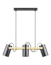 A8162-3A RESI LAMPA WISZĄCA CZARNY MAT-ZŁOTO/MATT BLACK-GOLD