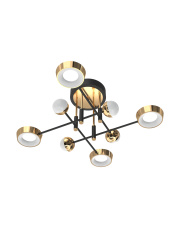 LARA MX7170-8-3BGT lampa sufitowa w kolorze czarnym i złotym Zuma Line