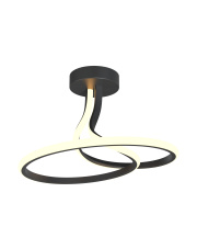 CLINT MX6349-1-3BT lampa sufitowa w kolorze czarnym Zuma Line