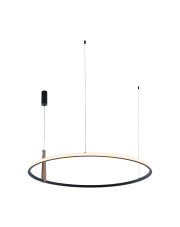 CLAUD 22808-WOOD lampa wisząca w kolorze czarnym Zuma Line