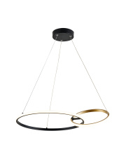 RANDO 20002P-A lampa wisząca w kolorze czarno-złotym Zuma Line