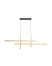 EDGE 22008P-BK/GD lampa wisząca w kolorze czarno-złotym Zuma Line