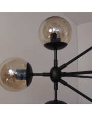 Lampa wisząca ASTRIFERO-15 bursztynowo czarna 110 cm