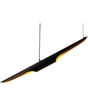 Lampa wisząca BLACK TUBE czarno złota 100 cm