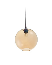 Lampa wisząca LOVE BOMB bursztynowa 25 cm