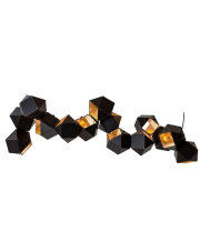 Lampa wisząca NEW GEOMETRY-14 czarno złota 142 cm
