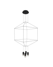 Lampa wisząca LINEA-4 czarna 45 cm