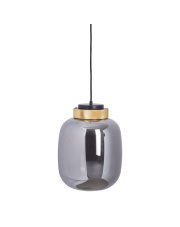 Lampa wisząca BOOM LED szaro złota 25 cm