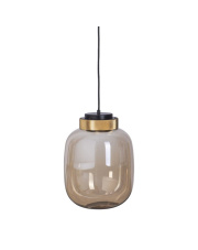 Lampa wisząca BOOM LED bursztynowo złota 25 cm