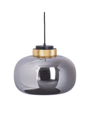 Lampa wisząca BOOM LED szaro złota 35 cm