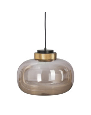 Lampa wisząca BOOM LED bursztynowo złota 35 cm