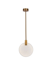 Lampa wisząca MARBLE LED marmurowo złota 30 cm