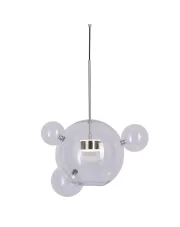 Lampa wisząca BUBBLES 3+1 LED chrom 3000K