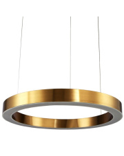 Lampa wisząca CIRCLE 80 LED mosiądz szczotkowany 80 cm