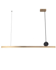 Lampa wisząca BOOGIE LED złoto czarna 88 cm