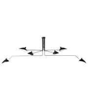 Lampa wisząca CRANE-6P czarna 280 cm