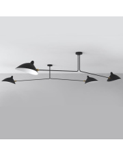 Lampa wisząca CRANE-2P dwuramienna czarna