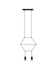 Lampa wisząca LINEA-2 czarna 35 cm