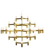 Lampa wisząca CANDLES-30 złota 120 cm