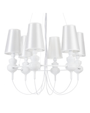 Lampa wisząca QUEEN-6 biała