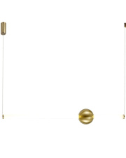 Lampa wisząca O-LINE LED 93 cm mosiądz