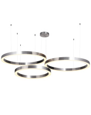 Lampa wisząca CIRCLE 60+80+80 LED nikiel na 1 podsufitce