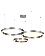 Lampa wisząca CIRCLE 40+60+60 LED nikiel na 1 podsufitce