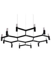 Lampa wisząca CANDLES-12B czarna 106 cm