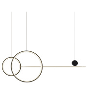 Lampa wisząca NEW AGE LED czarna 120 cm