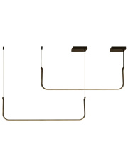 Lampa wisząca MINIMA-2 led czarna 80 cm