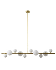 Lampa wisząca MILKY DROP złota 120 cm