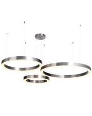 Lampa wisząca CIRCLE 40+60+80 LED nikiel na 1 podsufitce