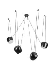 Lampa wisząca BENNA-4 czarna