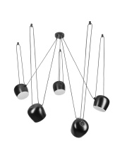 Lampa wisząca BENNA-5 czarna