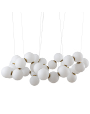 Lampa wisząca CORALLI-100 biało-mosiężna 100 cm
