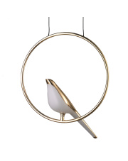 Lampa wisząca TIT LED złota 35 cm